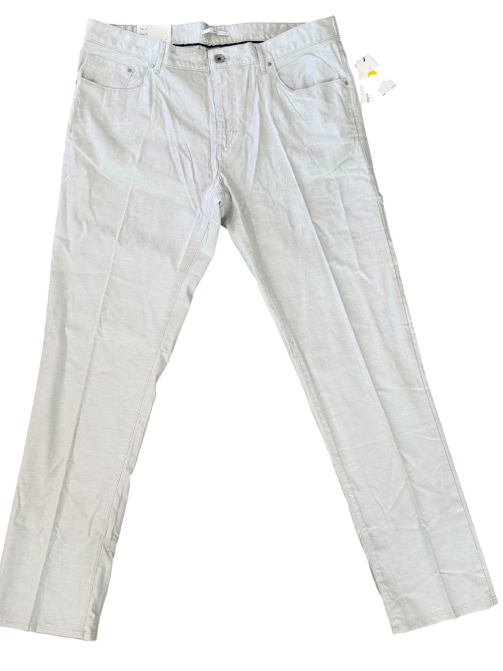 Calvin Klein Men's White Slim Fit Cotton Blend Jeans Sz 36W / 32L NWT
